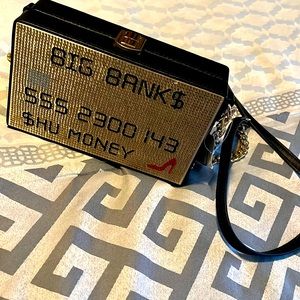 ALDO purse! Black w/gold studded front design!